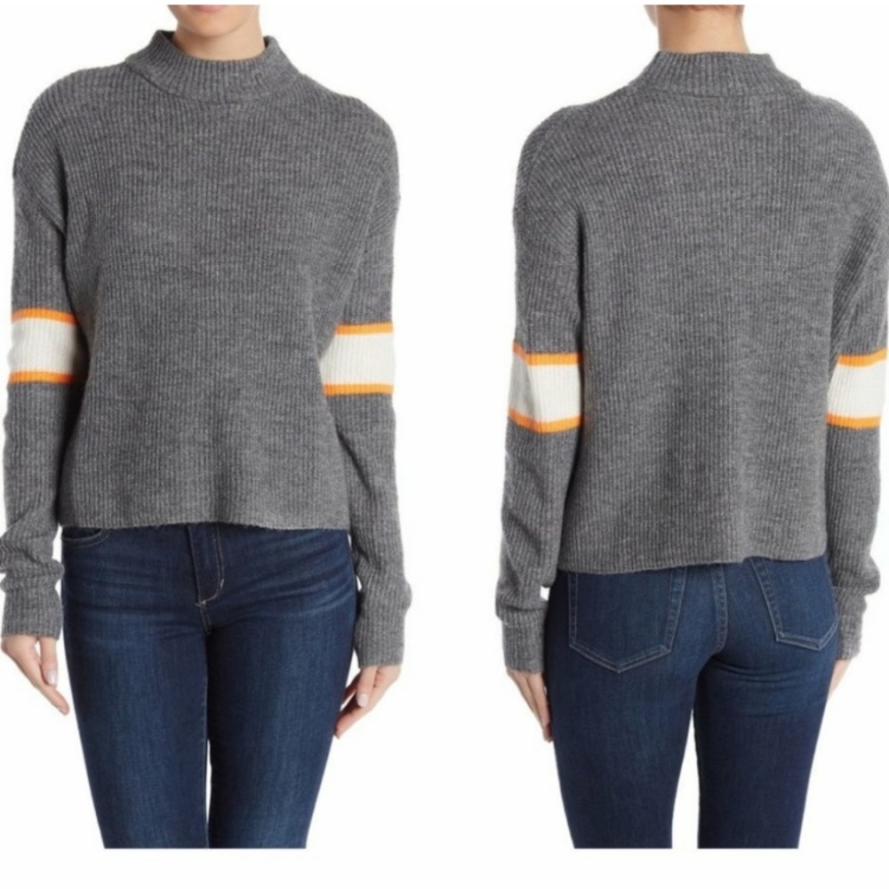 Anthropologie John + Jenn Varsity Sweater